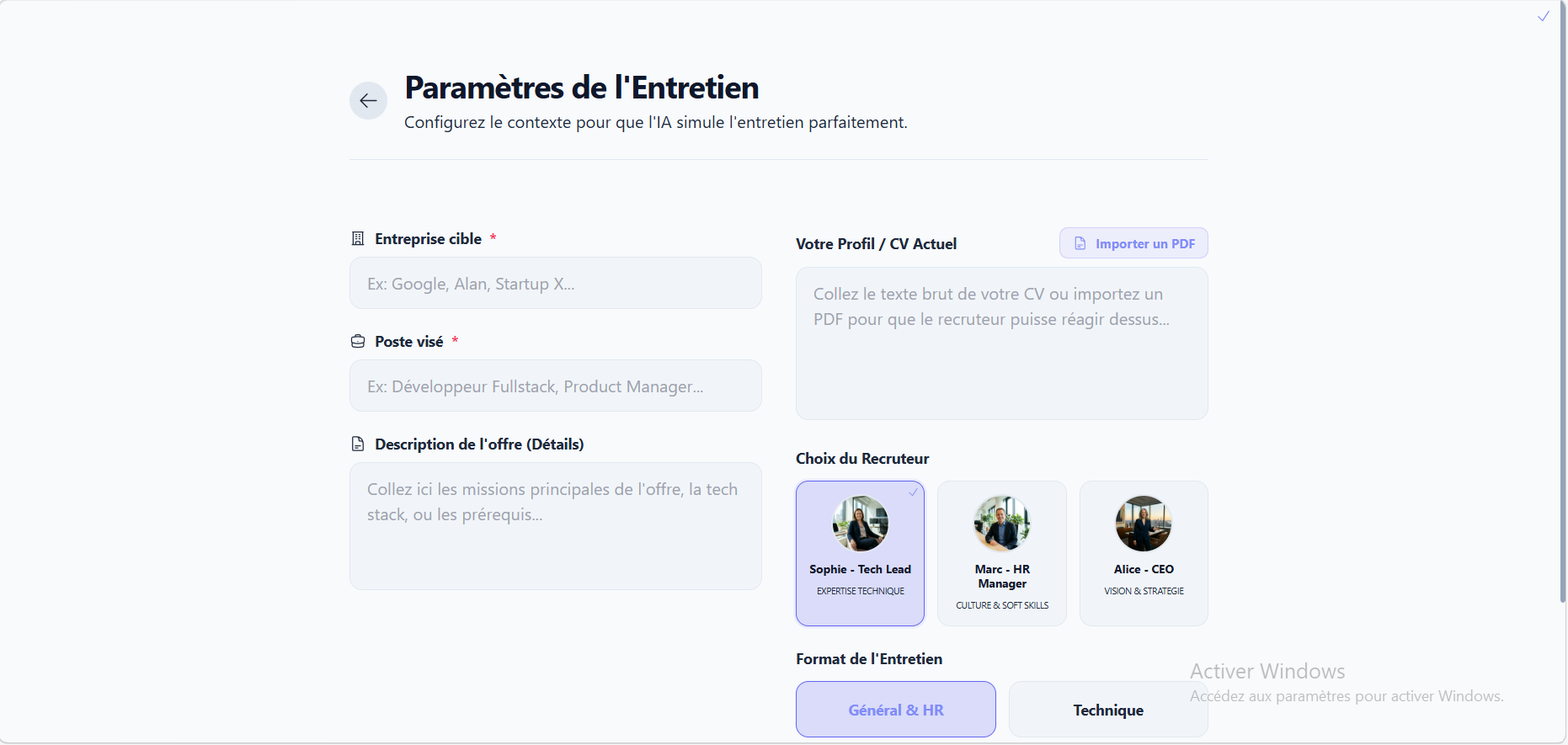 Mentor & Entretien
